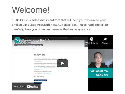 elac student log in.